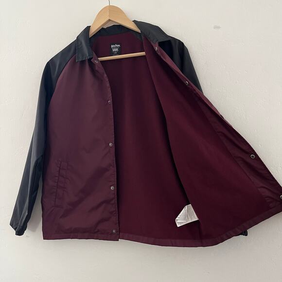 VANS x Harry Potter Kids Torrey Jacket Windbreaker Hogwarts Crests Youth Large - Picture 8 of 14